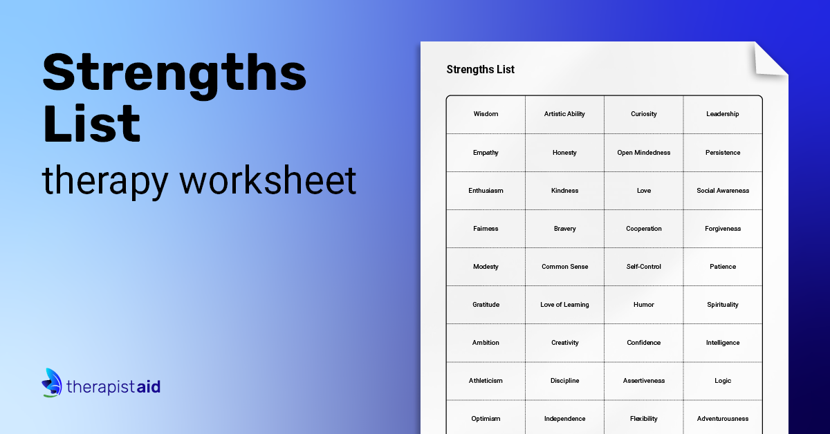 strengths-list-worksheet-therapist-aid